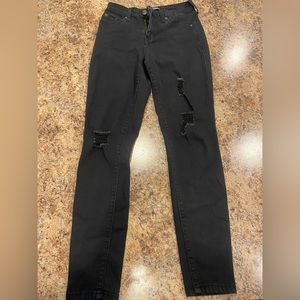 Black ripped fashion nova jeans